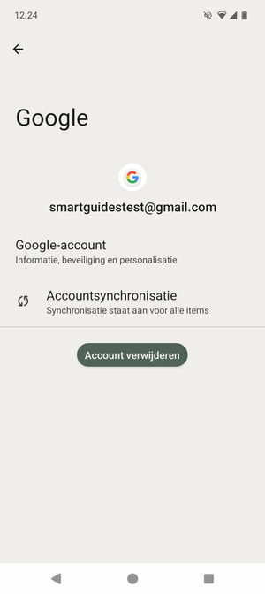 Selecteer Accountsynchronisatie