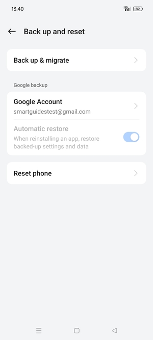 Select Google Account