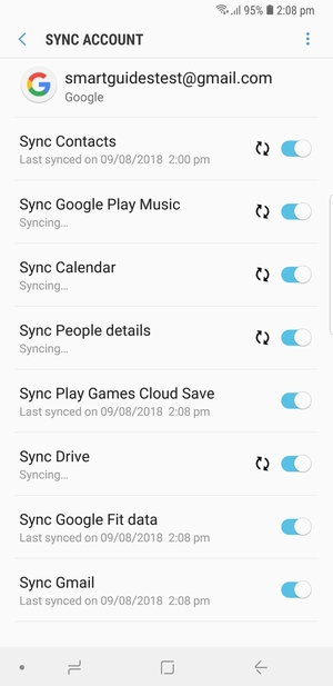 Your contacts from Google will now be synced to your Galaxy