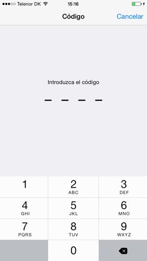 Introduzca su clave de acceso para el bloqueo del teléfono si éste ya está activado en su teléfono