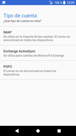 Seleccione Exchange ActiveSync