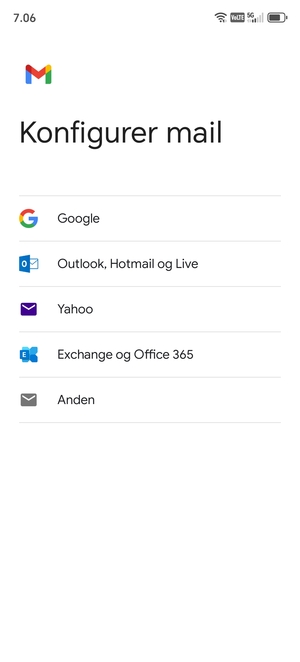 Vælg Google