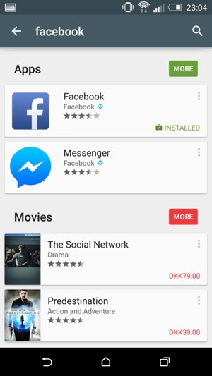 Select the app