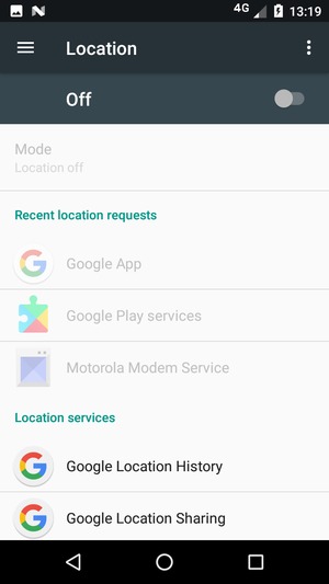 Turn off Location
