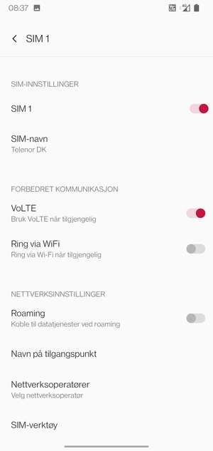 Velg Navn på tilgangspunkt