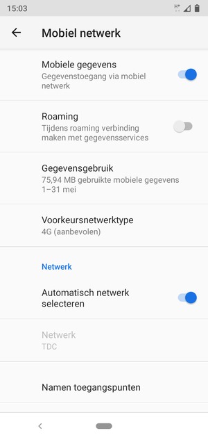 Selecteer Namen toegangspunten