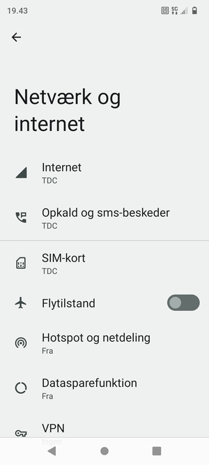 Vælg SIM-kort