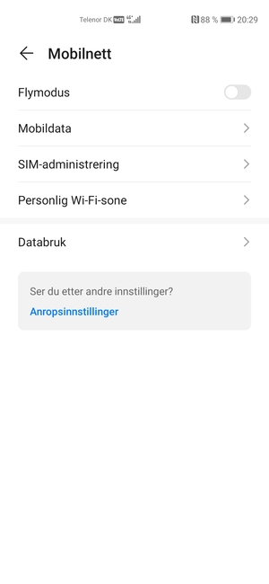 Velg Mobildata