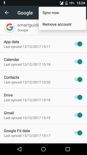 Select Sync now