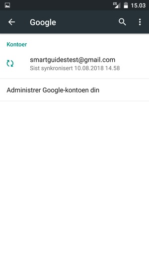 Velg kontoen din