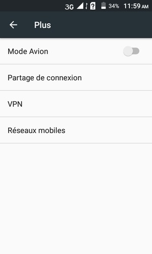 Sélectionnez Réseaux mobiles