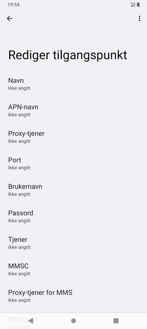 Skriv inn MMS-informasjon