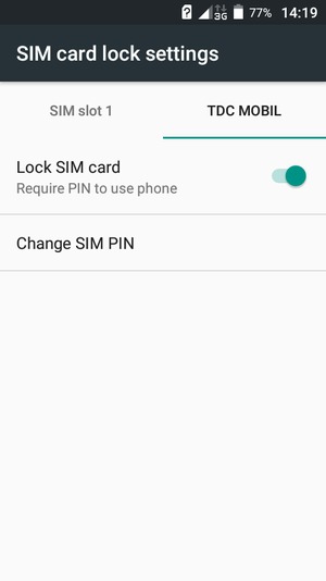 Select Public and Change SIM PIN