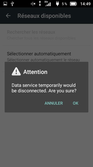 Sélectionnez OK