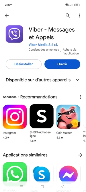 Sélectionnez Ouvrir