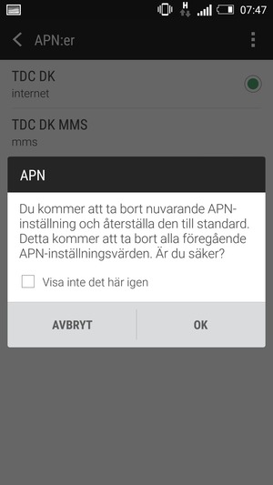 Välj OK