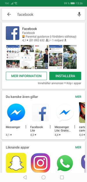 Välj appen