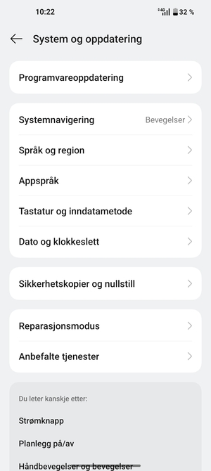Velg Programvareoppdatering