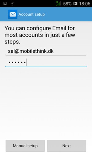 Enter your Gmail or Hotmail address and Password. Select Next