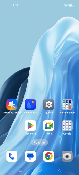 Seleccione el botón Aplicaciones recientes