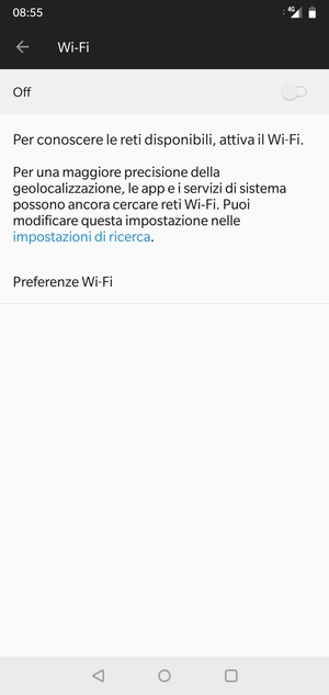 Attiva Wi-Fi