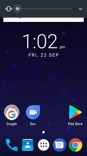 Continue to press for vibration mode, which is approved with a short vibration