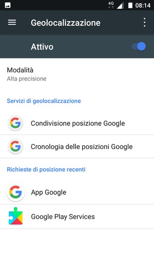 Disattiva Geolocalizzazione