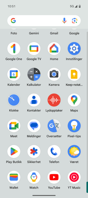 Bla til og velg Kontakter