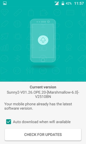 Select CHECK FOR UPDATES