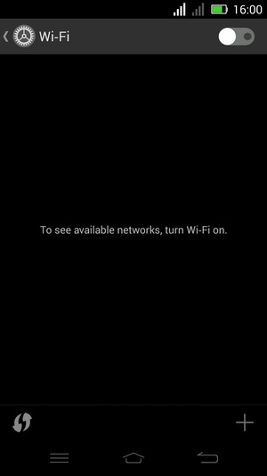 Turn on Wi-Fi