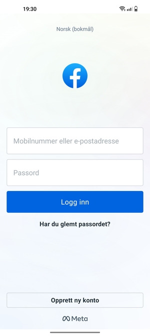 Applikasjonen er klar til bruk