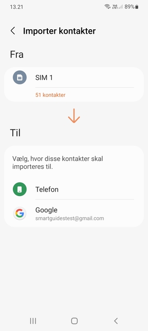 Vælg Google
