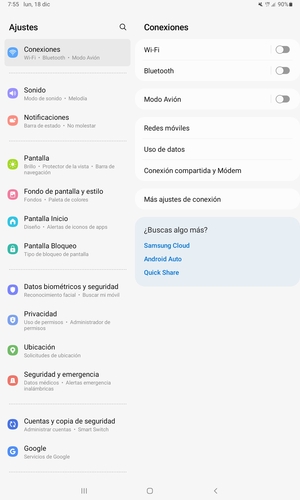 Seleccione Conexiones