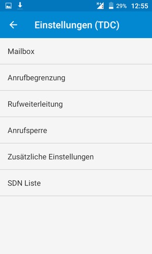 Wählen Sie Mailbox