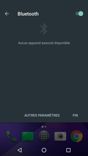 Désactiver le Bluetooth