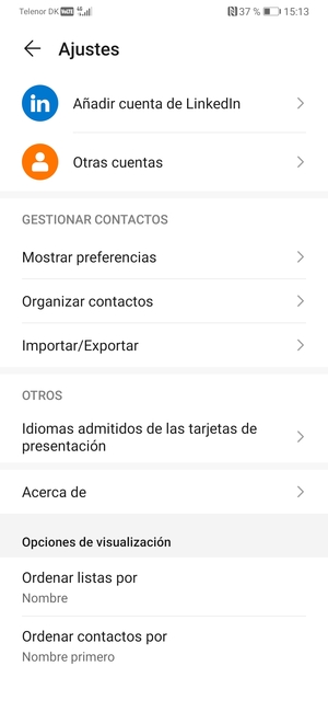 Seleccione Importar/Exportar