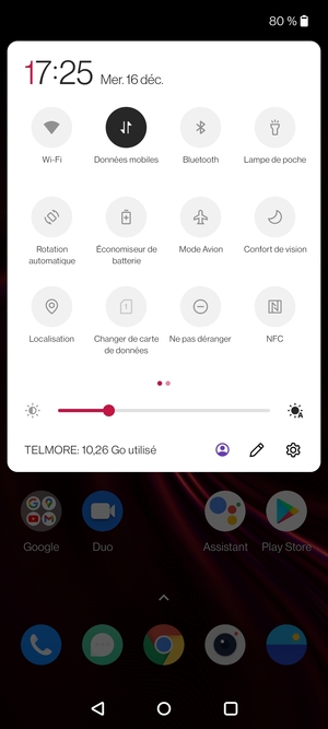 Activer le Économiseur de batterie