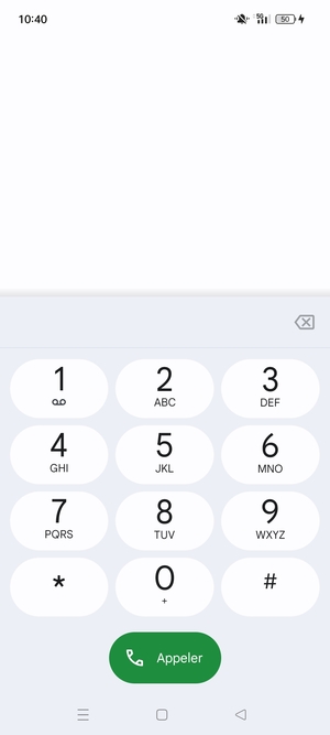 Appuyez longuement sur le numéro 1