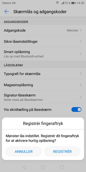 Vælg ANNULLER