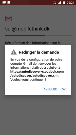 Sélectionnez OK