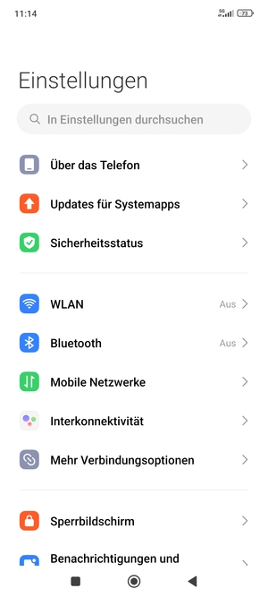 Wählen Sie Mobile Netzwerke