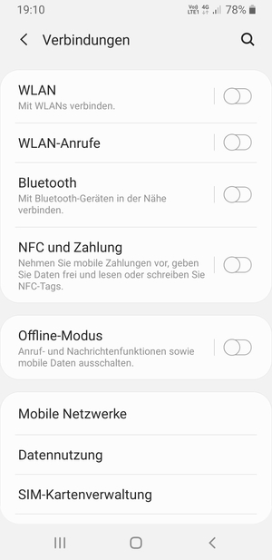 Wählen Sie WLAN