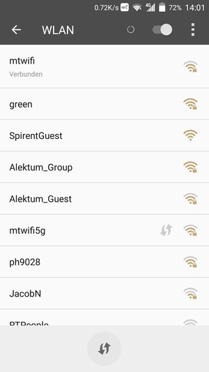Sie sind nun mit dem WLAN-Netzwerk verbunden