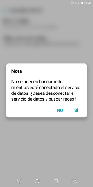 Seleccione SÍ