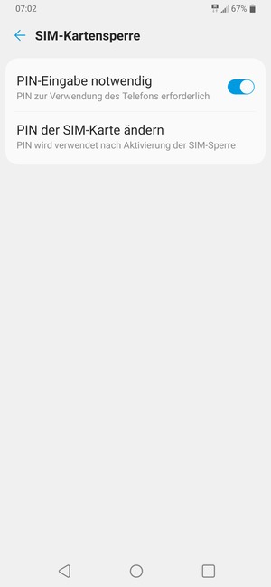 Wählen Sie PIN der SIM-Karte ändern