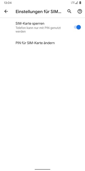 Wählen Sie PIN für SIM-Karte ändern