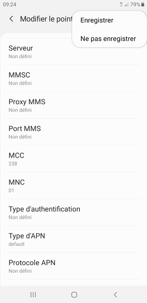 Sélectionnez Enregistrer