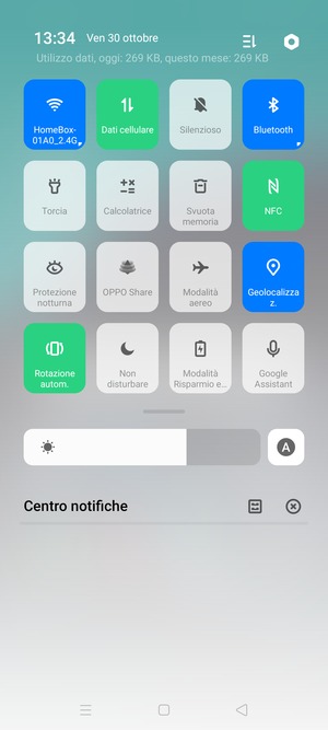 Disattiva Wi-Fi e Bluetooth