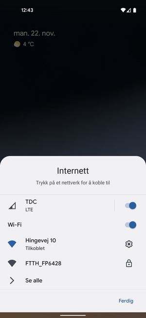 Slå av Wi-Fi