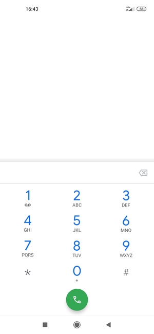 Premi e tieni premuto il numero 1